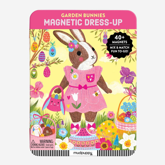Mudpuppy - Garden Bunnies Magnetic Dress-Up