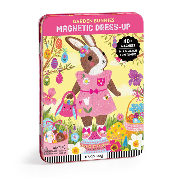Mudpuppy - Garden Bunnies Magnetic Dress-Up