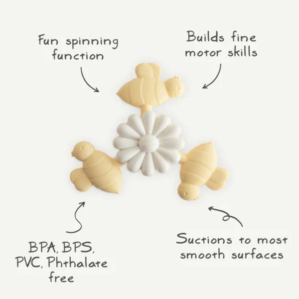 Mushie -  Bee Suction Spinner Toy
