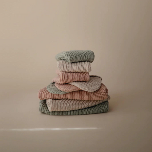 Mushie - Chunky Knit Sweater - Beige