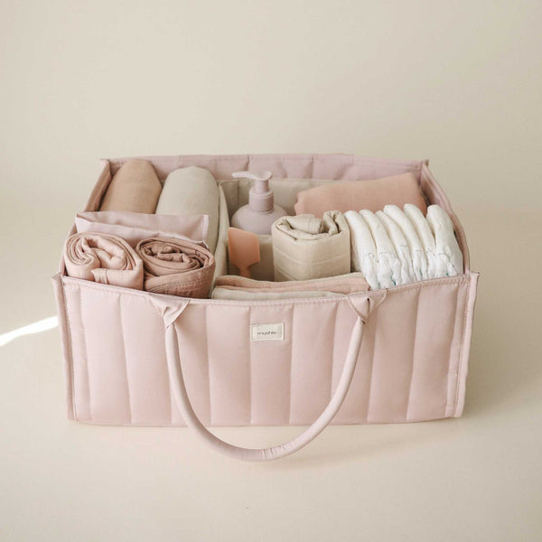 Mushie -  Diaper Caddy - Blush