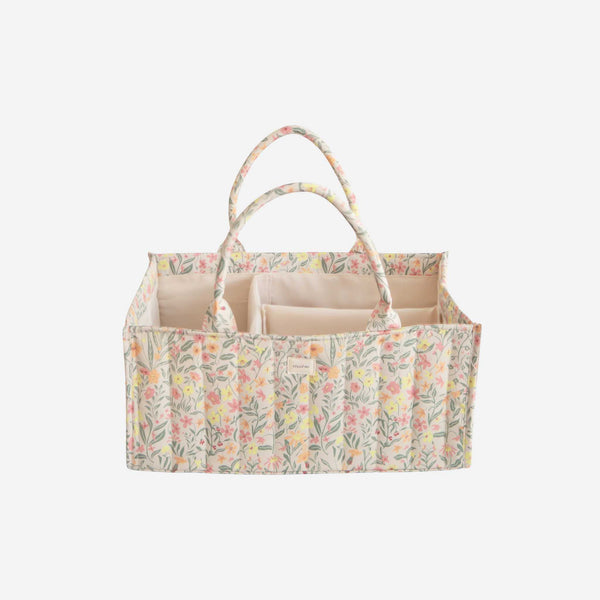 Mushie -  Diaper Caddy - Pastel Blooms
