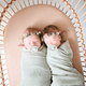 Mushie - Extra-Soft Muslin Bassinet Sheet - Blush