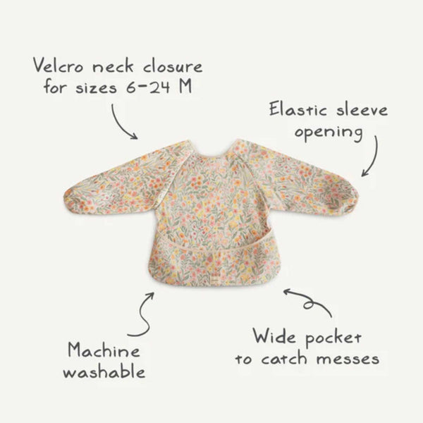 Mushie -  Long Sleeve Bib - Bows