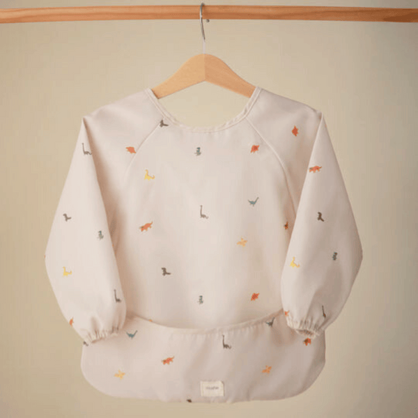 Mushie - Long Sleeve Bib - Dinosaur