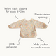 Mushie - Long Sleeve Bib - Dinosaur