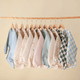 Mushie - Long Sleeve Bib - Pastel Blooms