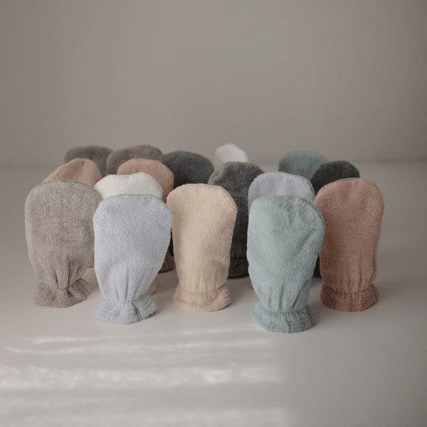 Mushie - Organic Cotton Bath Mitt 2-Pack - Blush