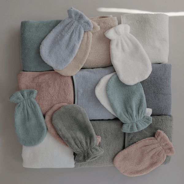 Mushie - Organic Cotton Bath Mitt 2-Pack - Blush