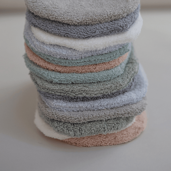 Mushie - Organic Cotton Bath Mitt 2-Pack - Blush