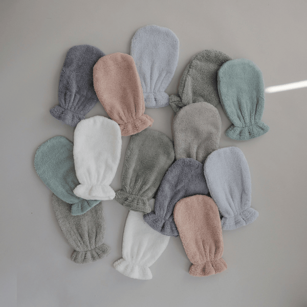 Mushie - Organic Cotton Bath Mitt 2-Pack - Blush