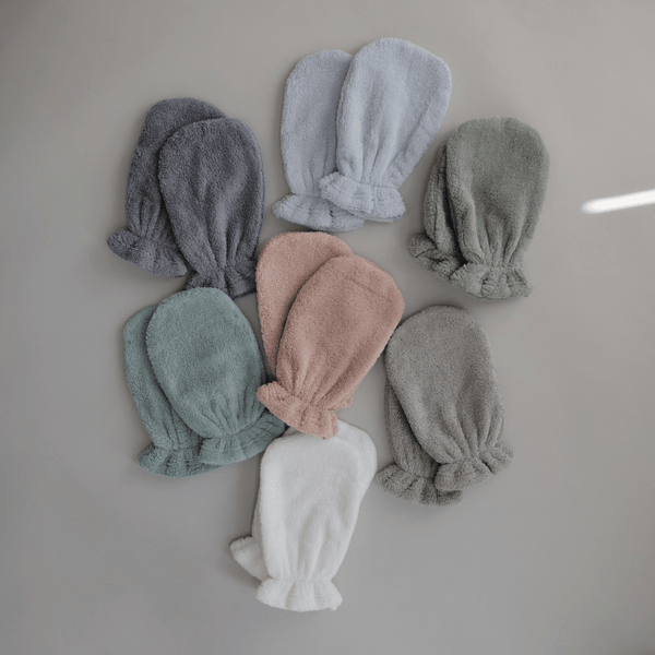 Mushie - Organic Cotton Bath Mitt 2-Pack - Blush