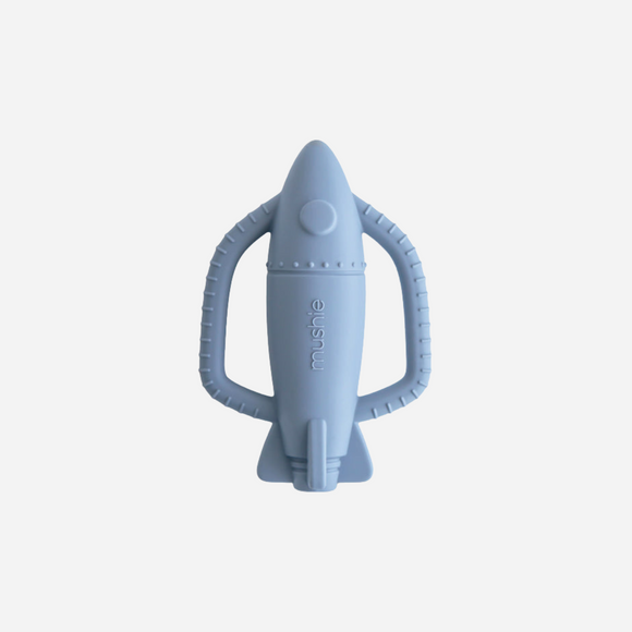 Mushie - Rocket Rattle Teether