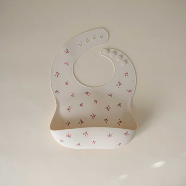 Mushie - Silicone Baby Bib - Bows