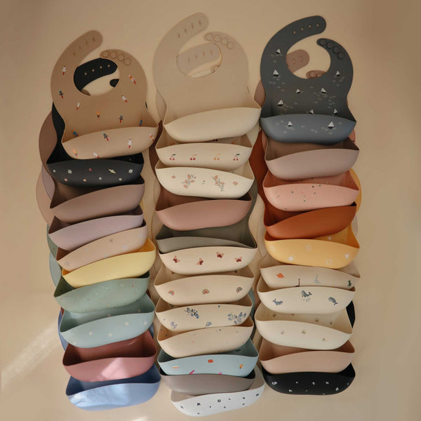 Mushie - Silicone Baby Bib - Bows