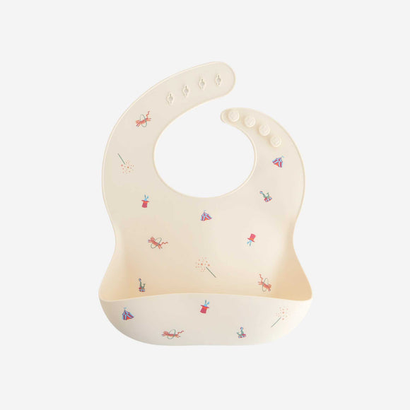 Mushie - Silicone Baby Bib - Circus