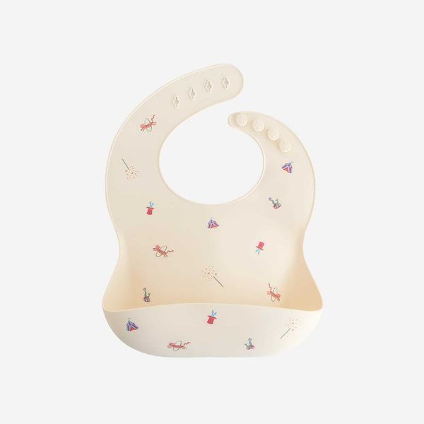 Mushie - Silicone Baby Bib - Circus