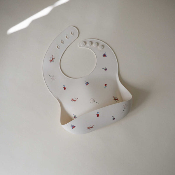 Mushie - Silicone Baby Bib - Circus