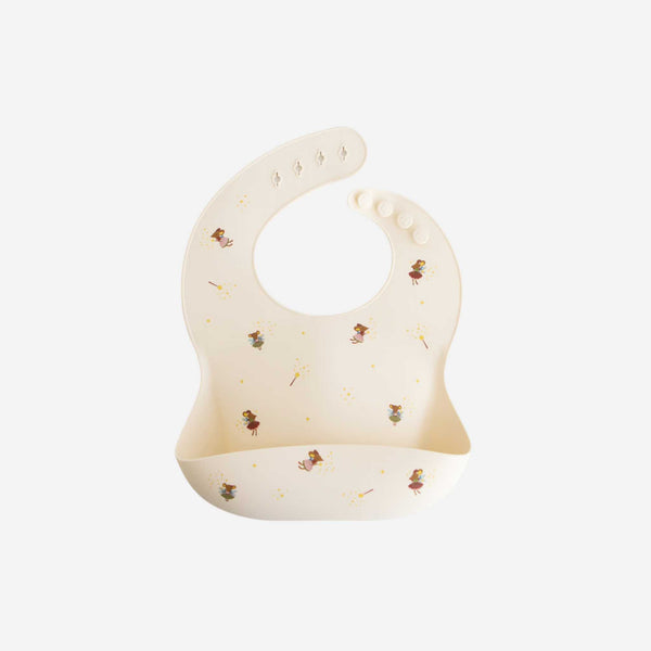 Mushie -  Silicone Baby Bib - Fairy Mouse