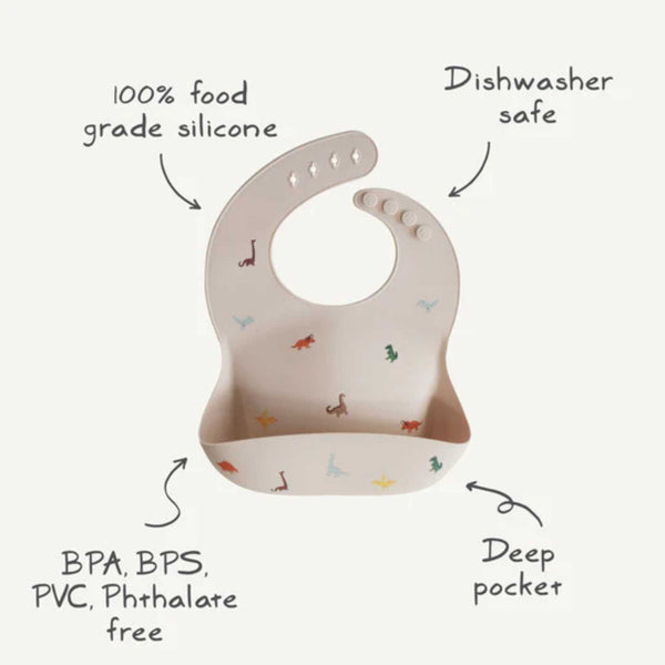 Mushie -  Silicone Baby Bib - Fairy Mouse
