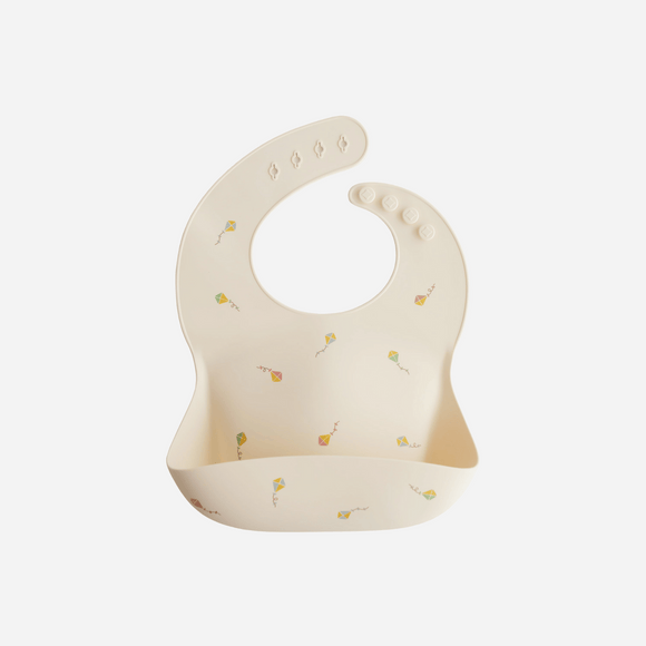 Mushie - Silicone Baby Bib - Kites