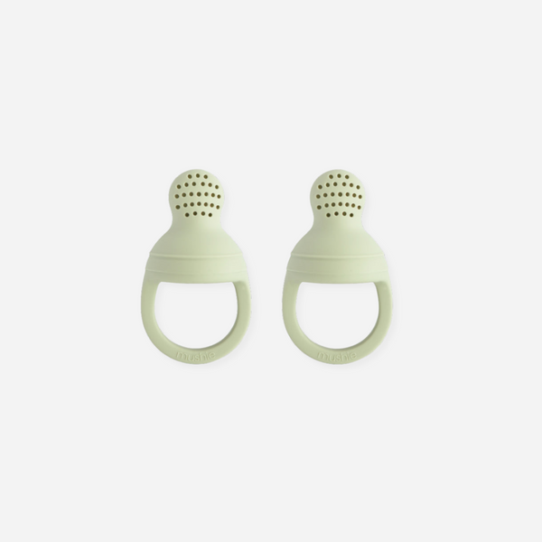 Mushie - Silicone Fresh Food Feeder - 2 Pack (3 Colors)