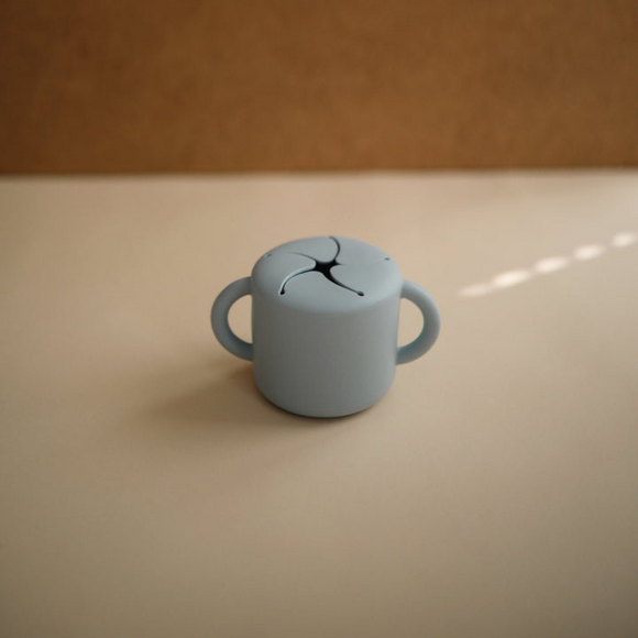 Mushie - Snack Cup - Powder Blue