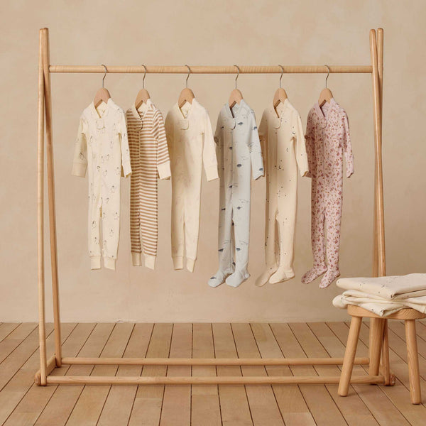 Mushie - Zip Long Sleeve Sleeper Footie - Garden
