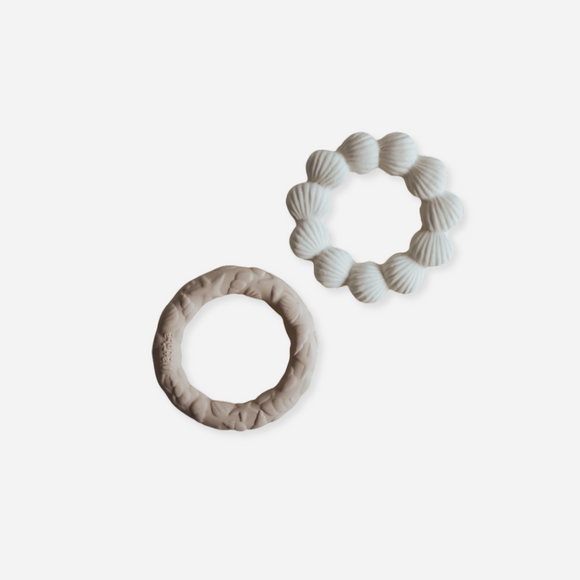 Natruba - Shell and Ocean Ring Teethers- 2 Pack