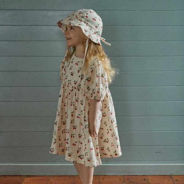 Nature Baby - Albertine Muslin Dress - Strawberry Blush