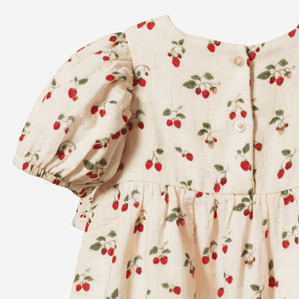 Nature Baby - Albertine Muslin Dress - Strawberry Blush