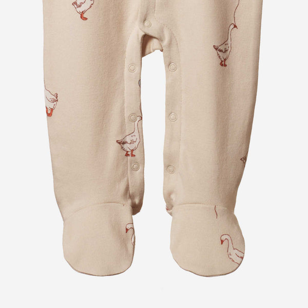 Nature Baby - Cotton Stretch & Grow - Goose Lullaby Print