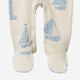 Nature Baby - Cotton Stretch and Grow Regatta Blue Sleeper