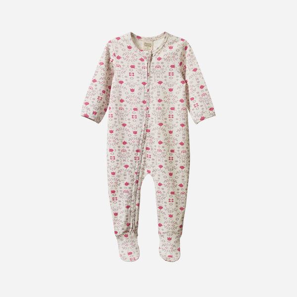 Nature Baby - Dreamlands Footed Zip Sleeper - Cross Stitch Posey