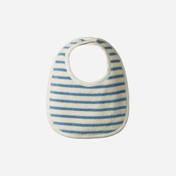 Nature Baby - Dribble Bibs 3 Pack - Powder Blue/Natural