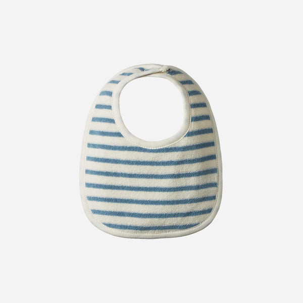 Nature Baby - Dribble Bibs 3 Pack - Powder Blue/Natural