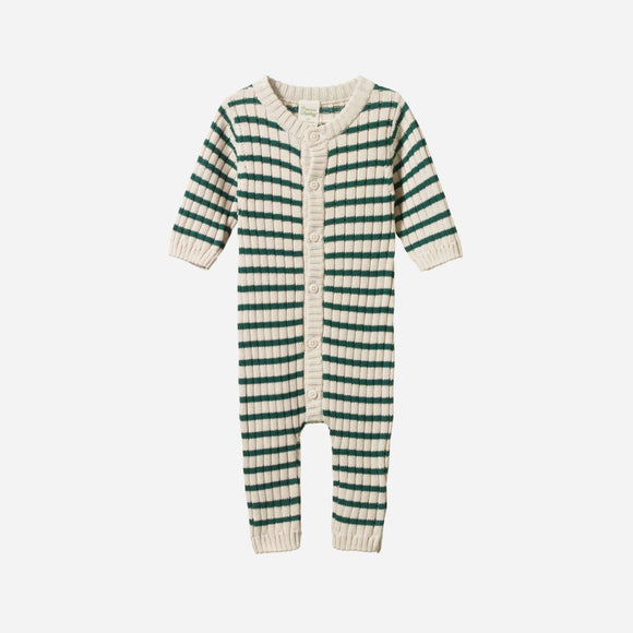 Nature Baby - Lou Suit Cotton Knit - Pine Sailor Stripe