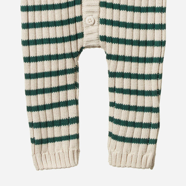 Nature Baby - Lou Suit Cotton Knit - Pine Sailor Stripe