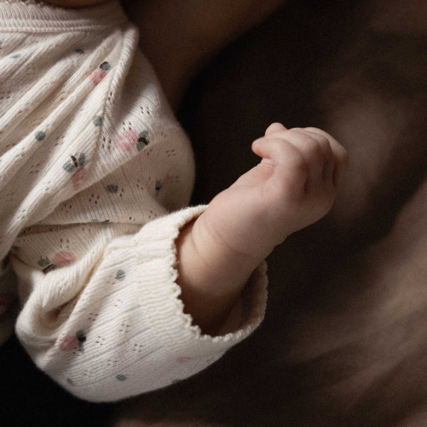 Nature Baby - Pointelle Kimono Stretch & Grow - Posey Blossom Pink
