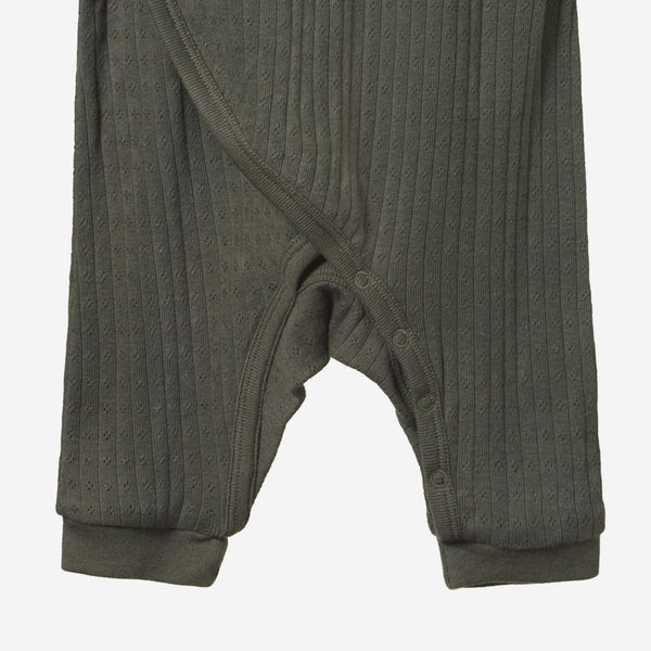 Nature Baby - Pointelle Kimono Stretch & Grow - Thyme