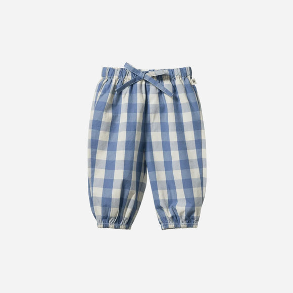 Nature Baby - Sunny Pants - Bluebell Check