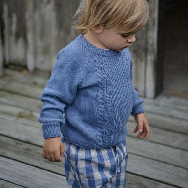 Nature Baby - Sunny Pants - Bluebell Check