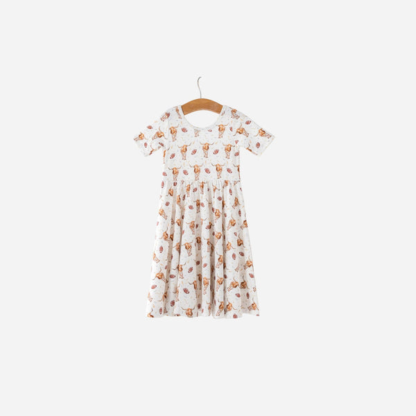 Nola Tawk - Kids Organic Cotton Twirl Dress - Kickoff in Texas