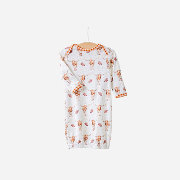 Nola Tawk - Organic Cotton Newborn Gown - Kickoff in Texas