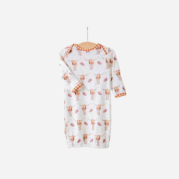 Nola Tawk - Organic Cotton Newborn Gown - Kickoff in Texas