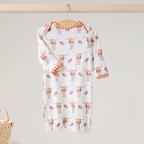 Nola Tawk - Organic Cotton Newborn Gown - Kickoff in Texas