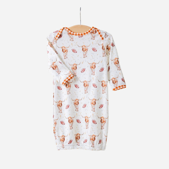 Nola Tawk - Organic Cotton Newborn Gown - Kickoff in Texas
