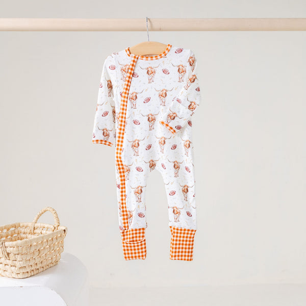 Nola Tawk - Organic Cotton Zip Up Sleeper - Kickoff in Texas