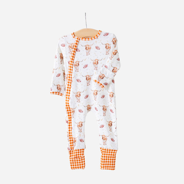 Nola Tawk - Organic Cotton Zip Up Sleeper - Kickoff in Texas