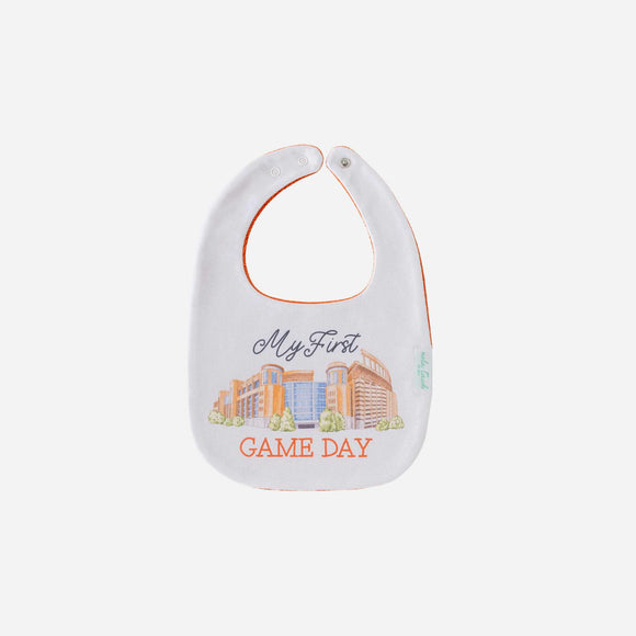 Nola Tawk - Texas Organic Cotton Baby Bib - My First Game Day